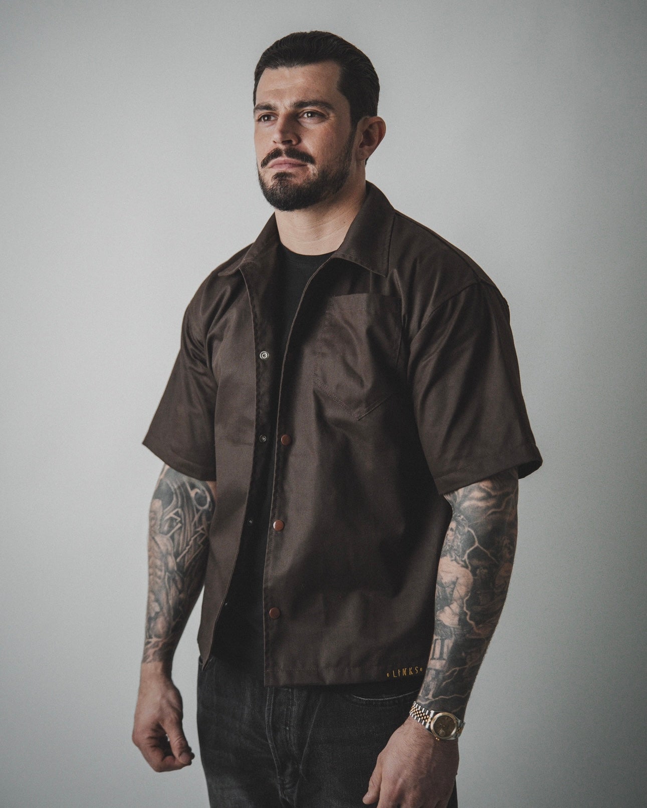 Boxy Overshirt - Brown