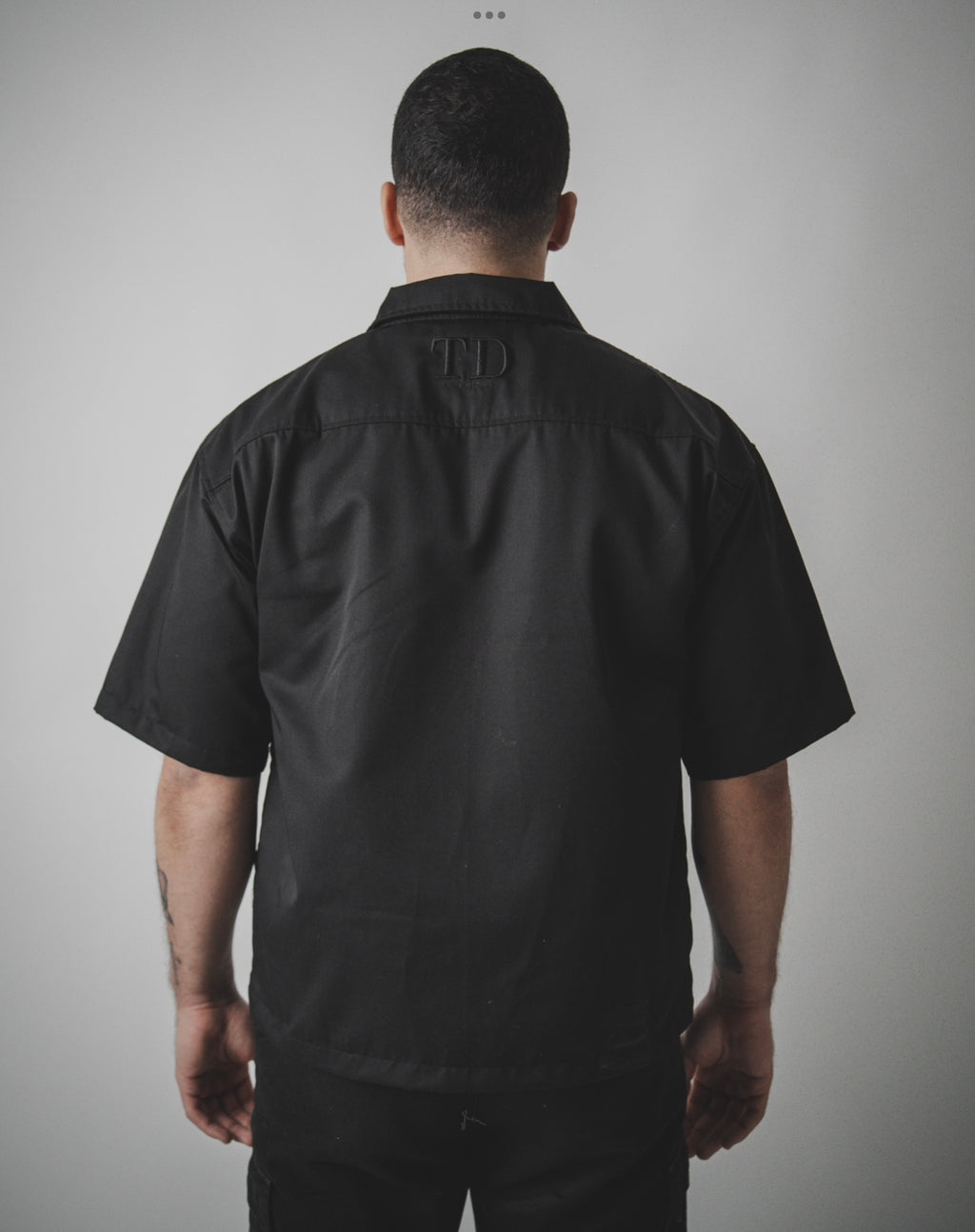 Boxy Overshirt- Black