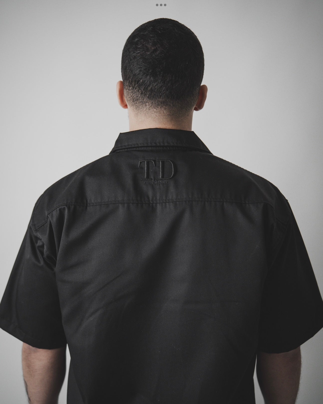 Boxy Overshirt- Black