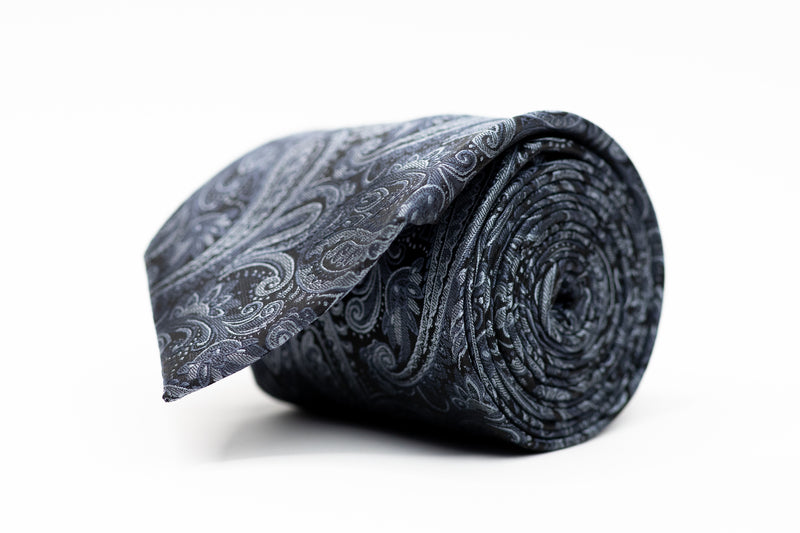 Midnight Blue Two-Tone Paisley Tie