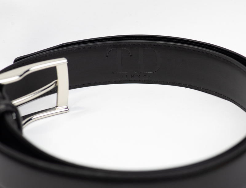 All Black Leather Belt