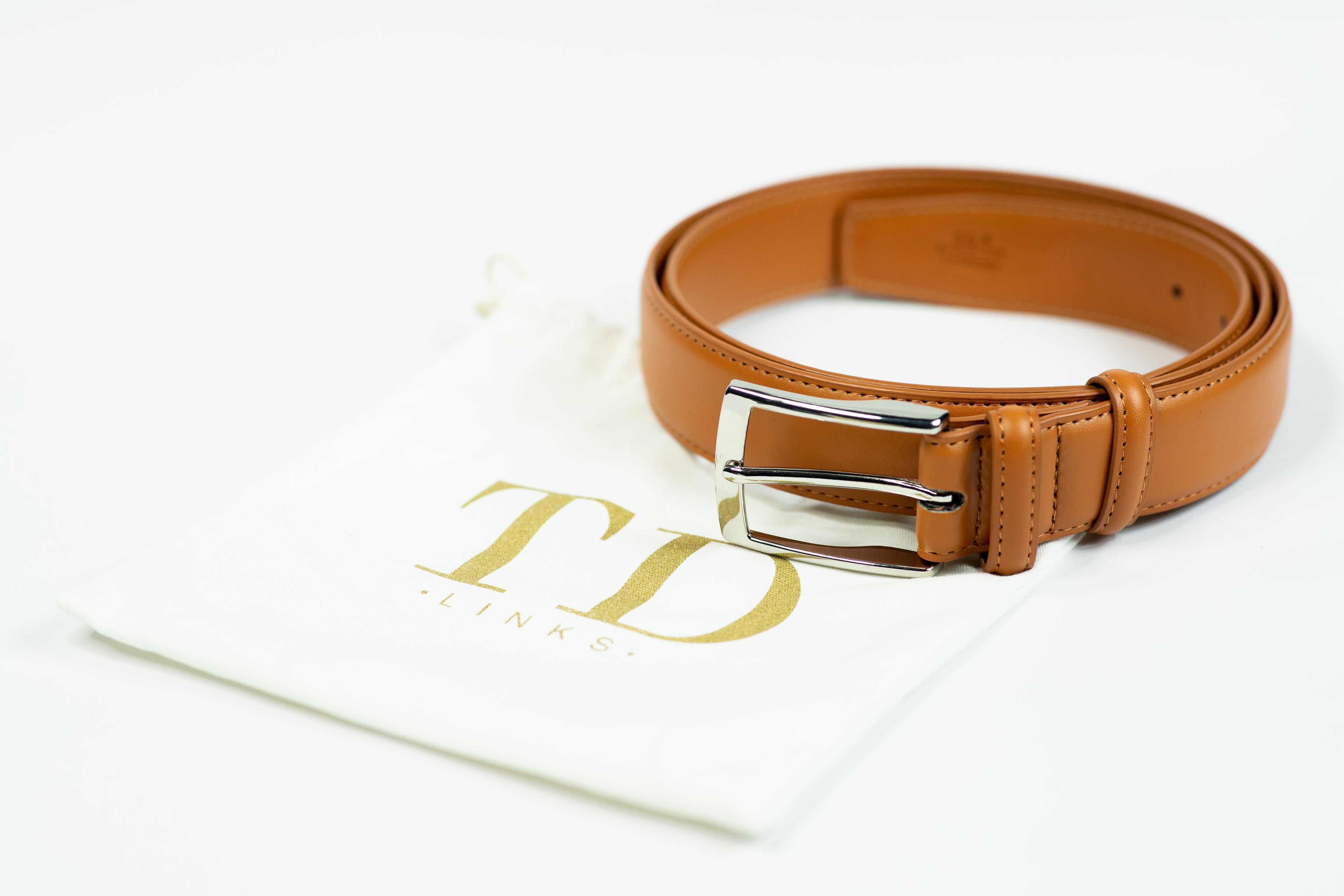 Tan Brown Leather Belt