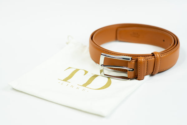 Tan Brown Leather Belt