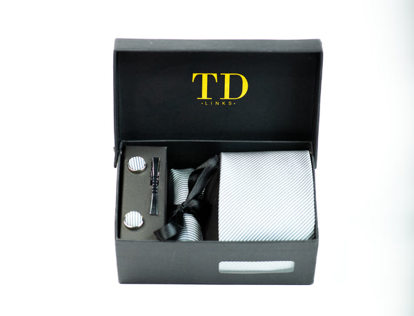 Cool Grey Tie Set