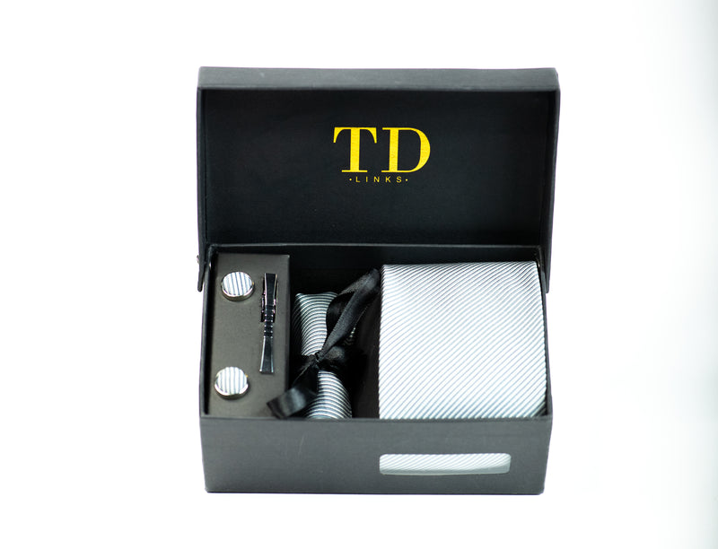 Cool Grey Tie Set