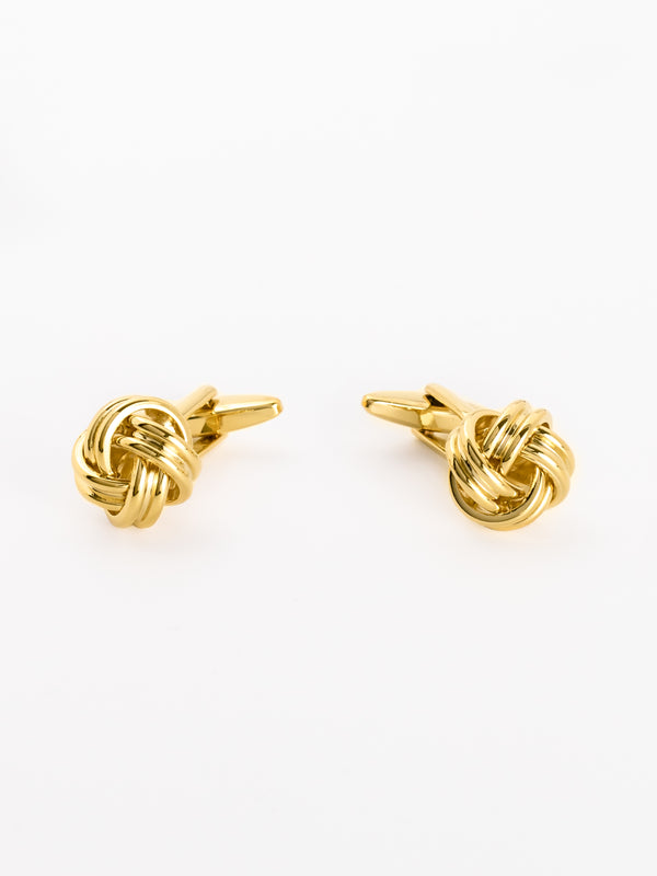 Gold Cord Plated Cufflinks