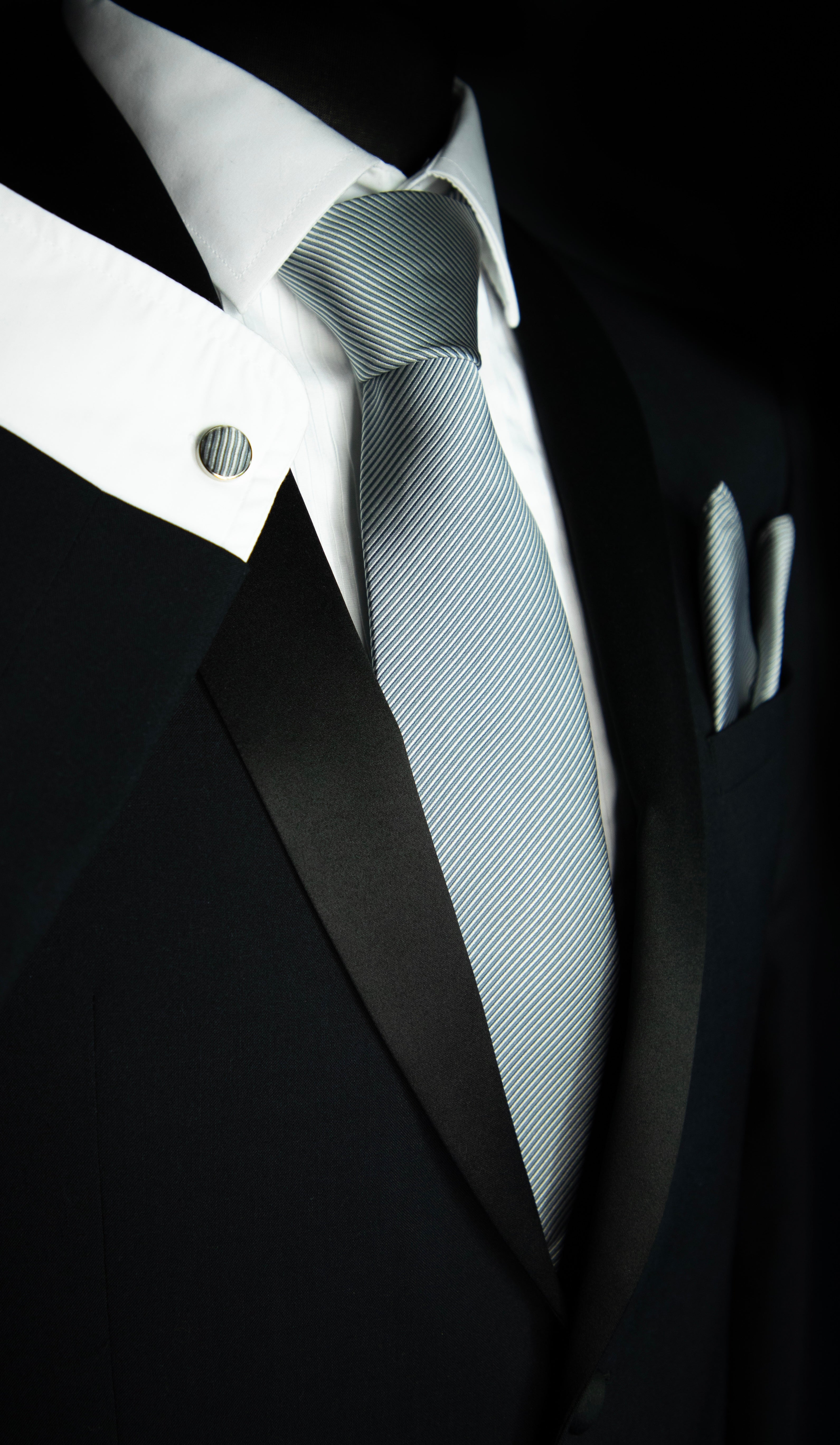 Cool Grey Tie Set